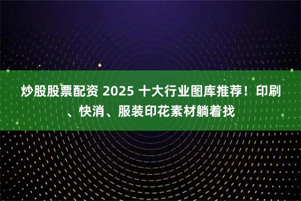 炒股股票配资 2025 十大行业图库推荐！印刷、快消、服装印花素材躺着找